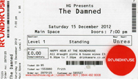 The Damned - The Roundhouse, London 15.12.12